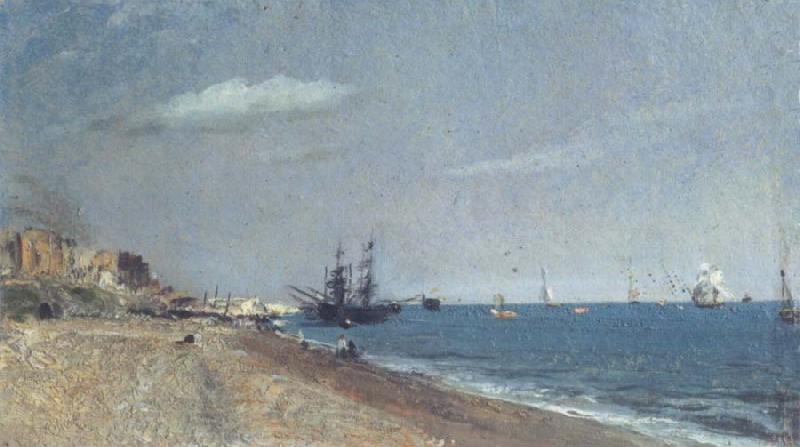 John Constable Brighton Beach,with colliers Spain oil painting art